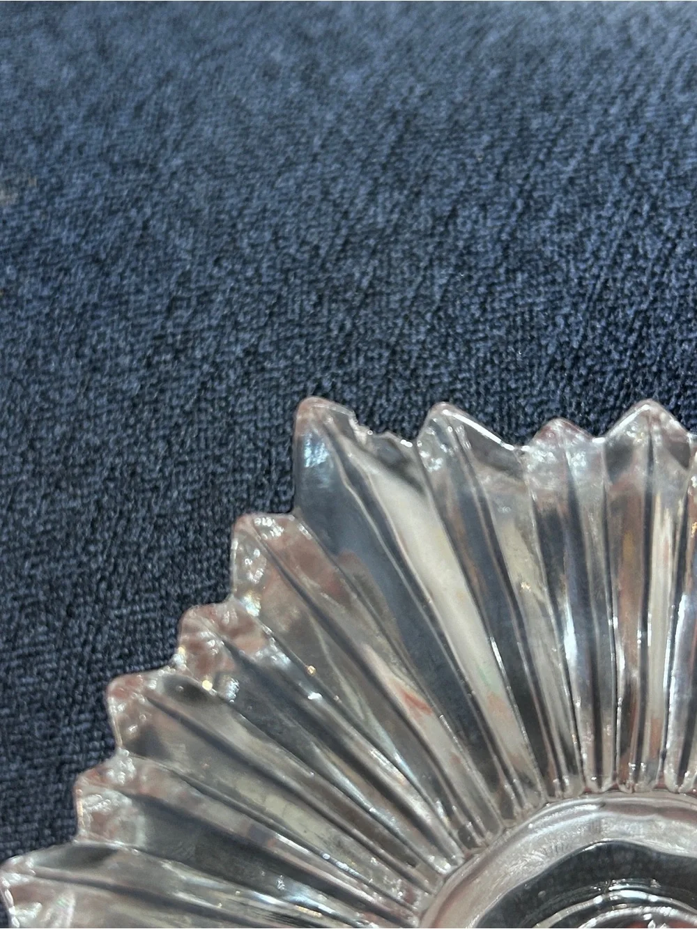 Set of Vtg Mikasa Crystal Motion Starburst Art Glass Candle Holders Austria